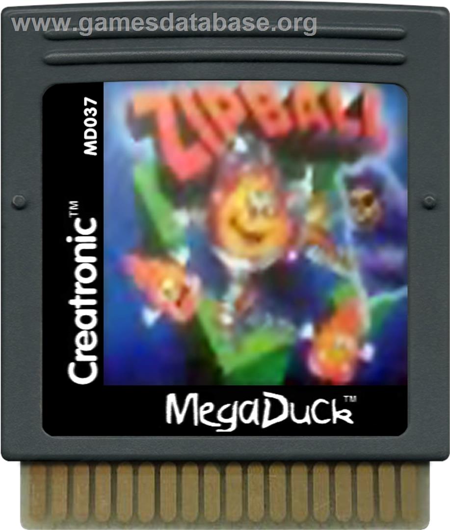Zipball - Mega Duck - Artwork - Cartridge
