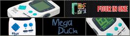 Arcade Cabinet Marquee for Mega Duck 4 In 1 Game.