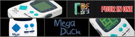 Arcade Cabinet Marquee for Mega Duck 4 in 1 Game.