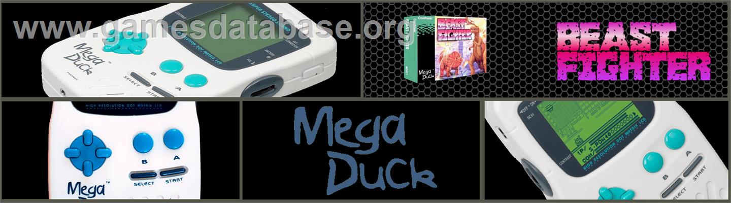 Beast Fighter - Mega Duck - Artwork - Marquee