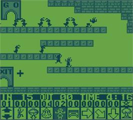 In game image of Ant Soldiers on the Mega Duck.