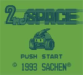 Title screen of 2nd Space on the Mega Duck.