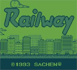 Title screen of Railway on the Mega Duck.