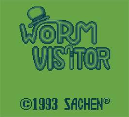Title screen of Worm Visitor on the Mega Duck.