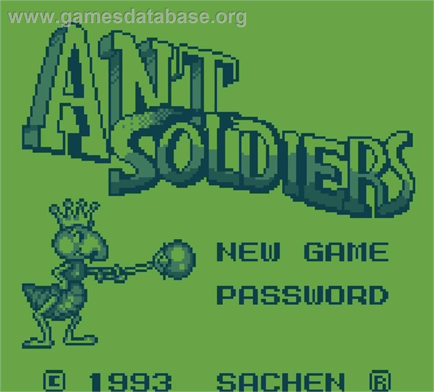 Ant Soldiers - Mega Duck - Artwork - Title Screen