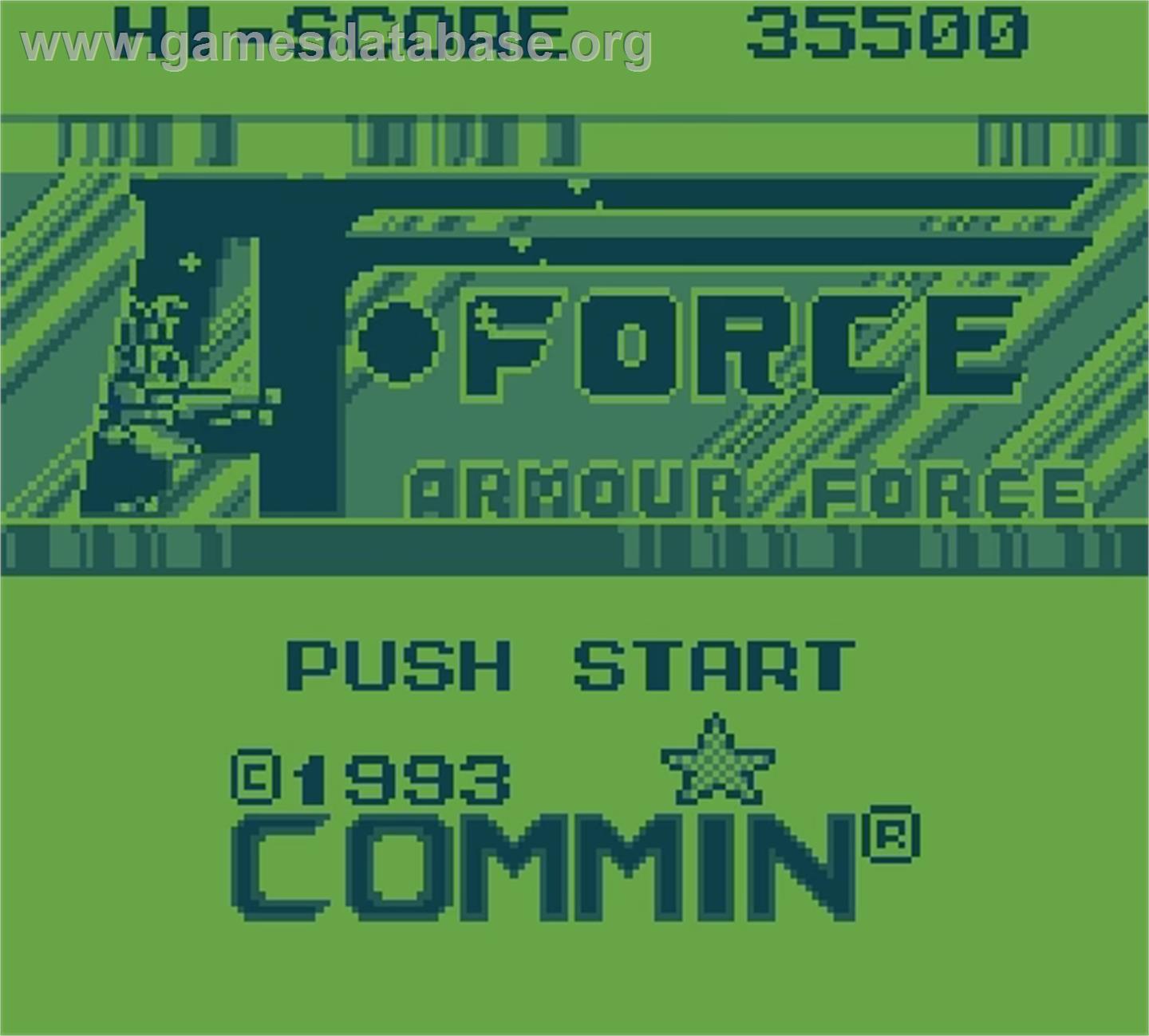 Armour Force - Mega Duck - Artwork - Title Screen