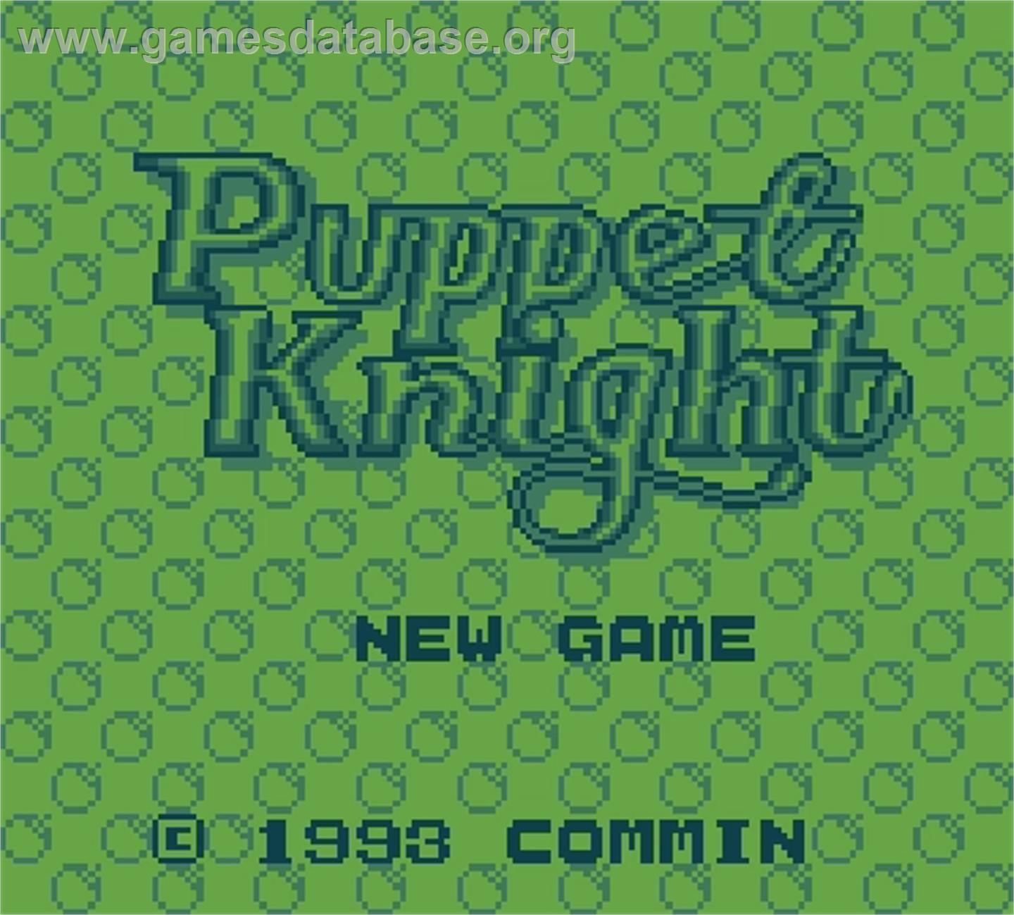 Puppet Knight - Mega Duck - Artwork - Title Screen