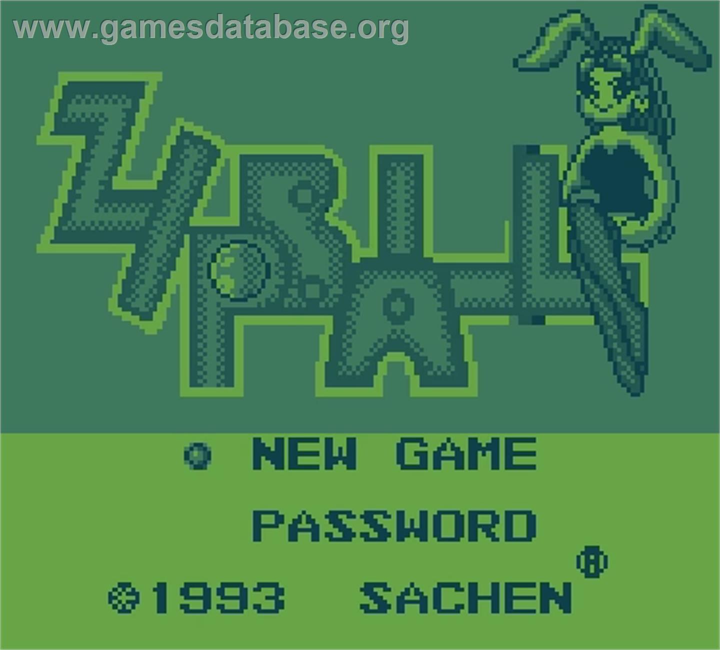 Zipball - Mega Duck - Artwork - Title Screen