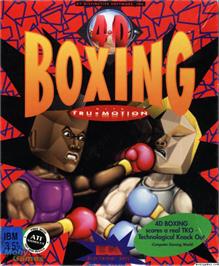 Box cover for 4D Sports Boxing on the Microsoft DOS.
