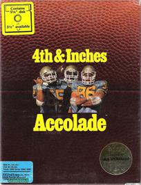 Box cover for 4th & Inches on the Microsoft DOS.