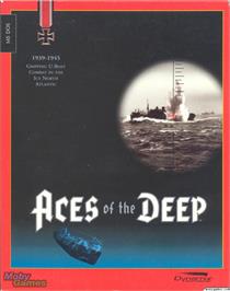 Box cover for Aces of the Deep on the Microsoft DOS.