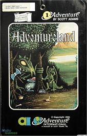 Box cover for Adventureland on the Microsoft DOS.