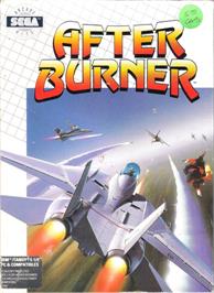Box cover for After Burner on the Microsoft DOS.