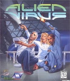 Box cover for Alien Virus on the Microsoft DOS.