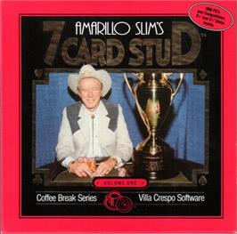 Box cover for Amarillo Slim's 7 Card Stud on the Microsoft DOS.