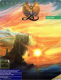 Box cover for Ancient Land of Ys on the Microsoft DOS.