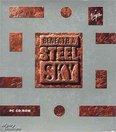 Box cover for Beneath a Steel Sky on the Microsoft DOS.