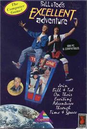 Box cover for Bill & Ted's Excellent Adventure on the Microsoft DOS.