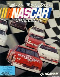 Box cover for Bill Elliott's NASCAR Challenge on the Microsoft DOS.