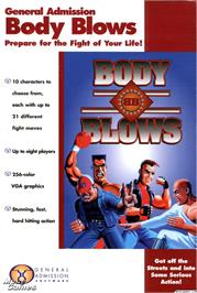 Box cover for Body Blows on the Microsoft DOS.