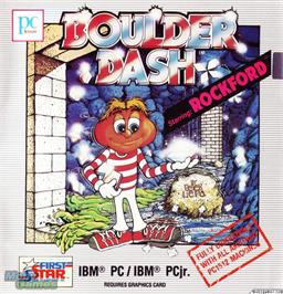 Box cover for Boulder Dash on the Microsoft DOS.
