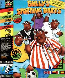 Box cover for Bully's Sporting Darts on the Microsoft DOS.