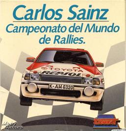 Box cover for Carlos Sainz on the Microsoft DOS.