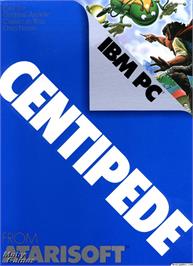 Box cover for Centipede (Atarisoft) on the Microsoft DOS.