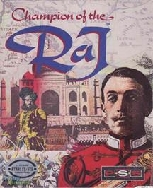 Box cover for Champion of the Raj on the Microsoft DOS.