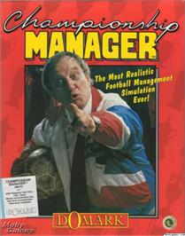 Box cover for Championship Manager on the Microsoft DOS.
