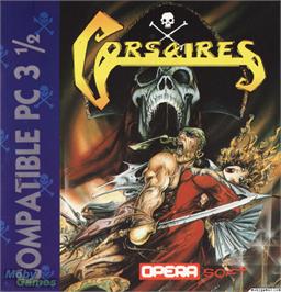Box cover for Corsaires on the Microsoft DOS.