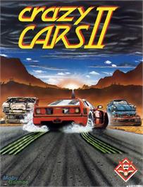 Box cover for Crazy Cars 2 on the Microsoft DOS.