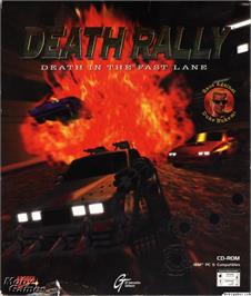 Box cover for Death Rally on the Microsoft DOS.