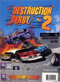 Box cover for Destruction Derby 2 on the Microsoft DOS.