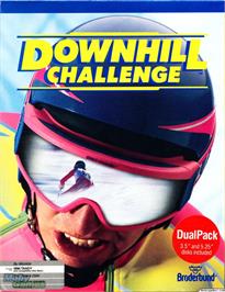 Box cover for Downhill Challenge on the Microsoft DOS.