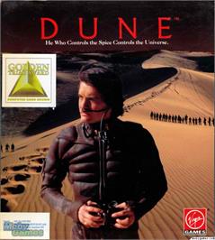 Box cover for Dune on the Microsoft DOS.