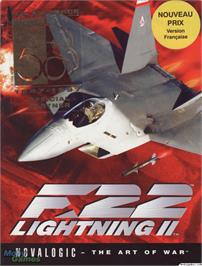 Box cover for F-22 Lightning 2 on the Microsoft DOS.