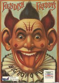 Box cover for Fiendish Freddy's Big Top O' Fun on the Microsoft DOS.
