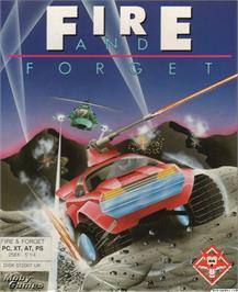 Box cover for Fire and Forget on the Microsoft DOS.