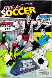 Box cover for Five-A-Side Soccer on the Microsoft DOS.