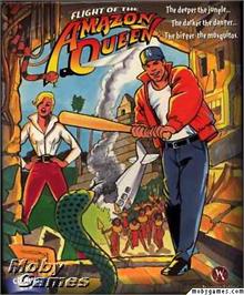 Box cover for Flight Of The Amazon Queen on the Microsoft DOS.