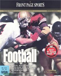 Box cover for Front Page Sports Football on the Microsoft DOS.