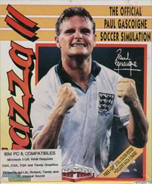 Box cover for Gazza II on the Microsoft DOS.