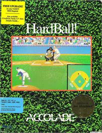 Box cover for HardBall! on the Microsoft DOS.