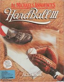 Box cover for HardBall III on the Microsoft DOS.