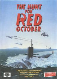 Box cover for Hunt for Red October, The (1990) on the Microsoft DOS.
