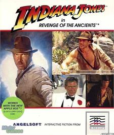 Box cover for Indiana Jones In Revenge Of The Ancients on the Microsoft DOS.