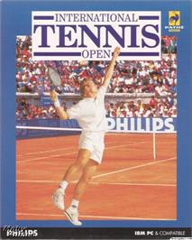Box cover for International Tennis Open on the Microsoft DOS.