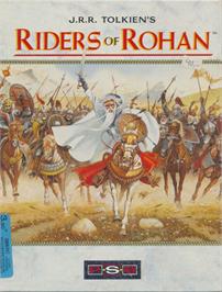 Box cover for J.R.R. Tolkien's Riders of Rohan on the Microsoft DOS.