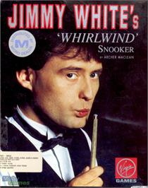 Box cover for Jimmy White's Whirlwind Snooker on the Microsoft DOS.